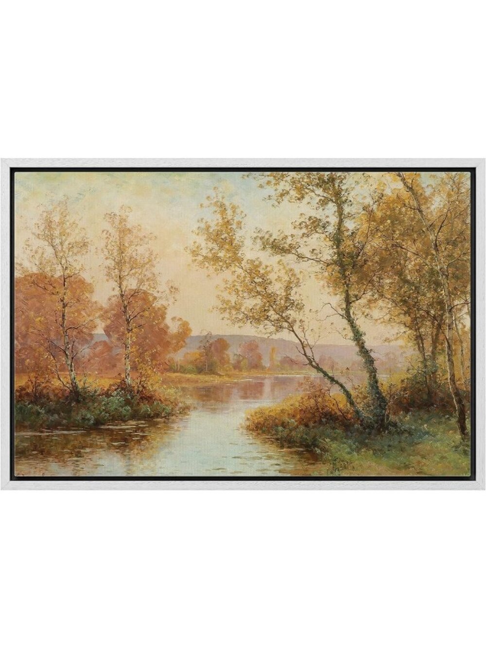 Autumn Forest Canvas Wall Art - Colorful Nature Print for Living Room, Bedroom